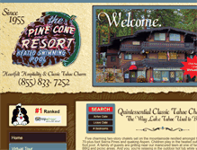 Tablet Screenshot of pineconeresort.com
